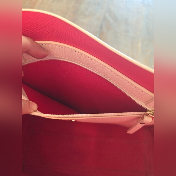 NWOT Kate Spade Flights of Fancy Skirt the Rules hallie tote purse urchin pink - Picture 10 of 11